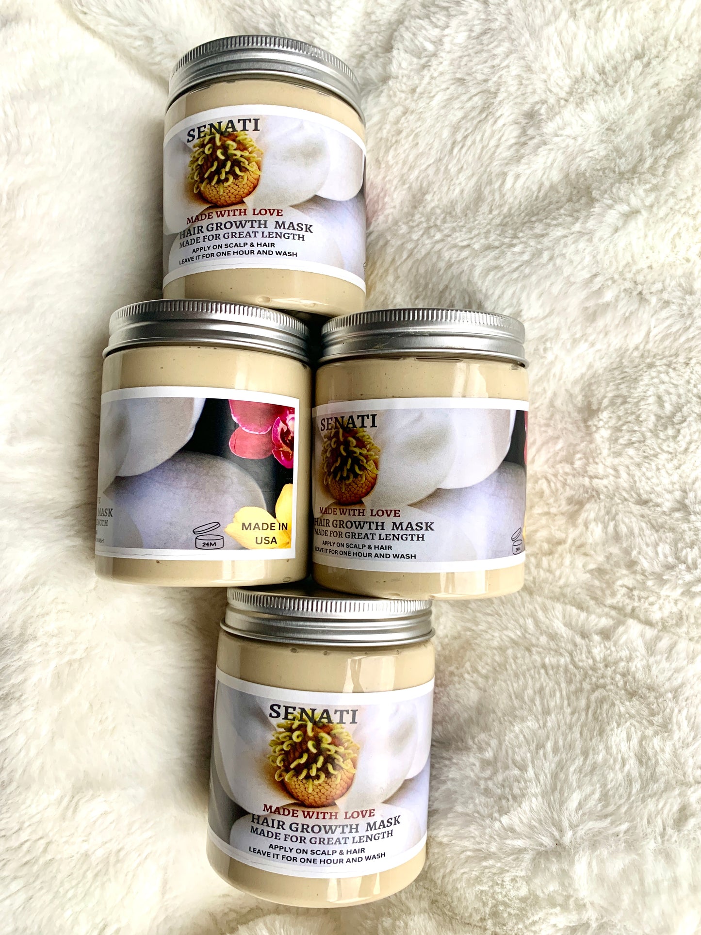 Organic Aloe, Rosemary Deep Conditioning Hair Growth Mask ( Big Size) De'tangler.