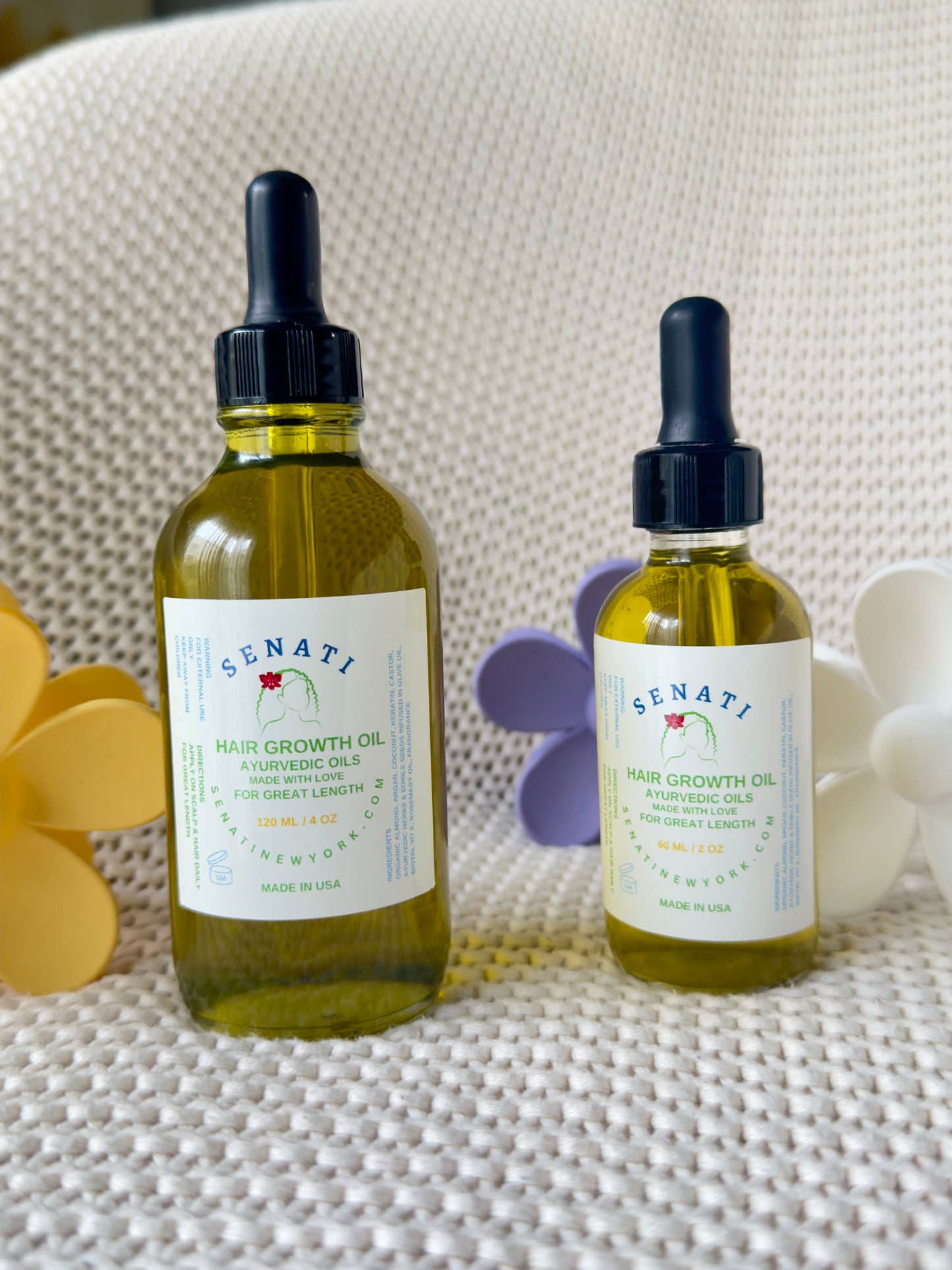 Organic Hair Growth Rosemary Ayurvedic Oil. De'tangler